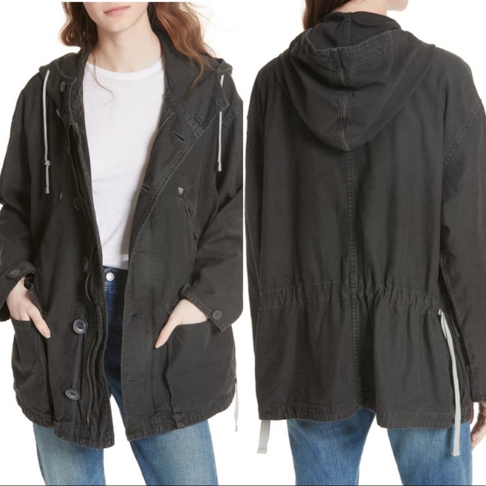 NWT Free People OB781981 Joshua Tree Utility Hooded Cotton Jacket